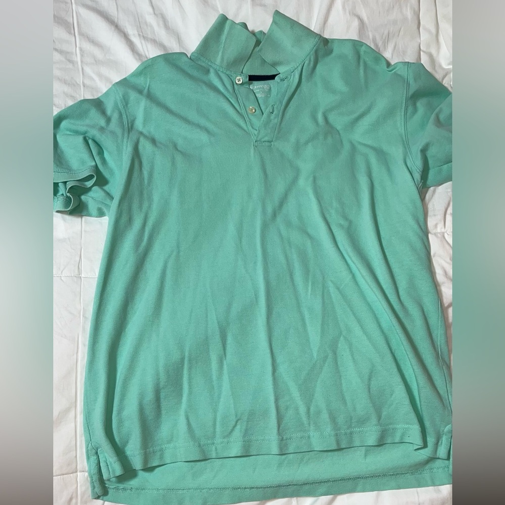 Mens large mint St.John’s bay polo